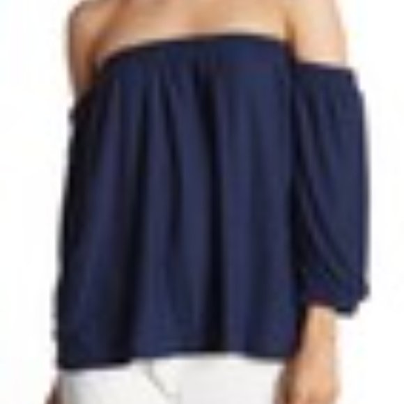 Cece StitchFix Duplin TexturedOff the Shoulder Top - Picture 3 of 3